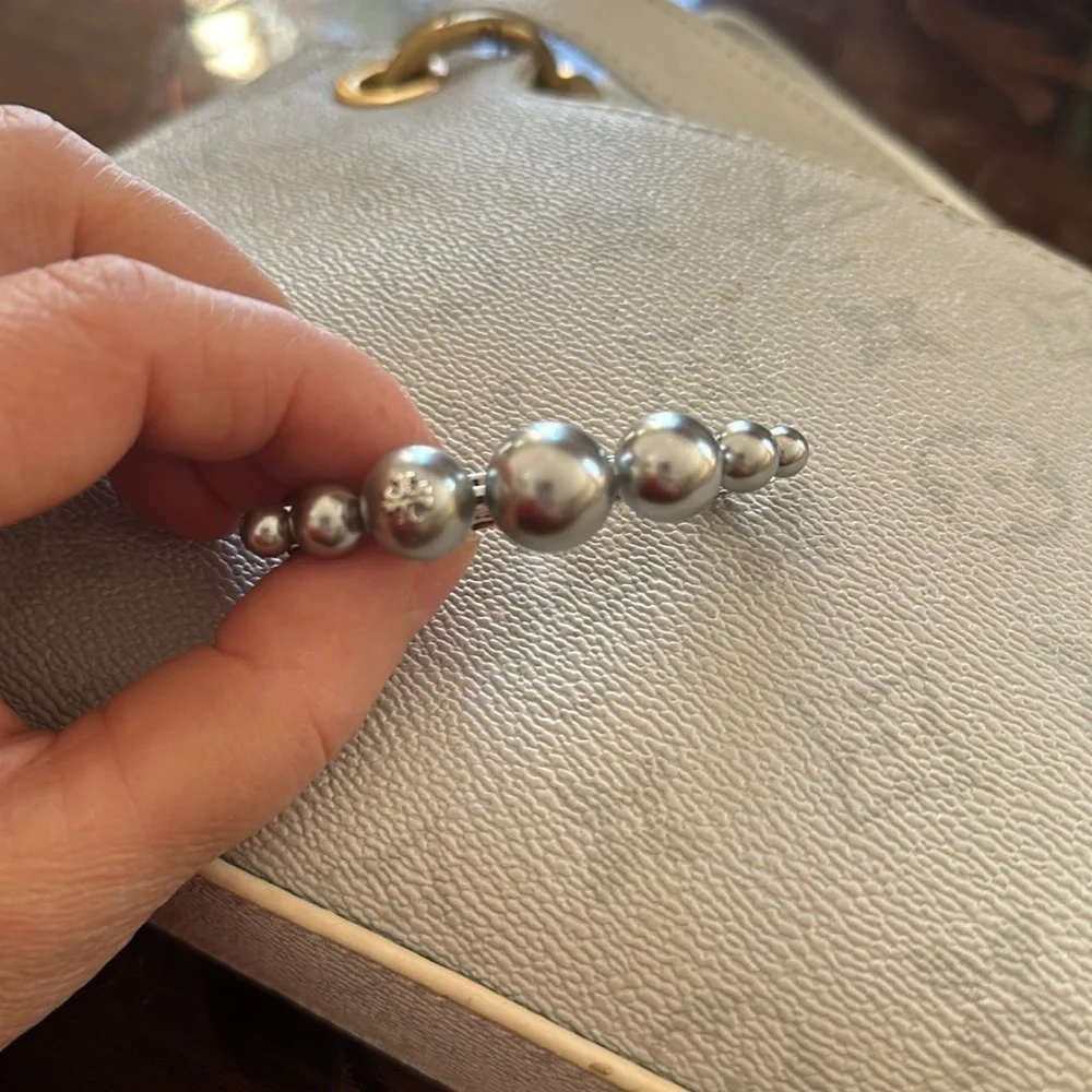 Tory Burch silver ball hairpin